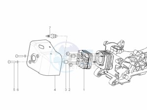 Typhoon 50 2T E2 (EMEA) drawing Cylinder head cover