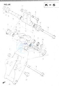 GSX500E (E39) drawing CUSHION LEVER