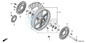 CBF600N9 Europe Direct - (ED / 25K) drawing FRONT WHEEL