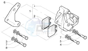 X9 250 Evolution drawing Brake calipers