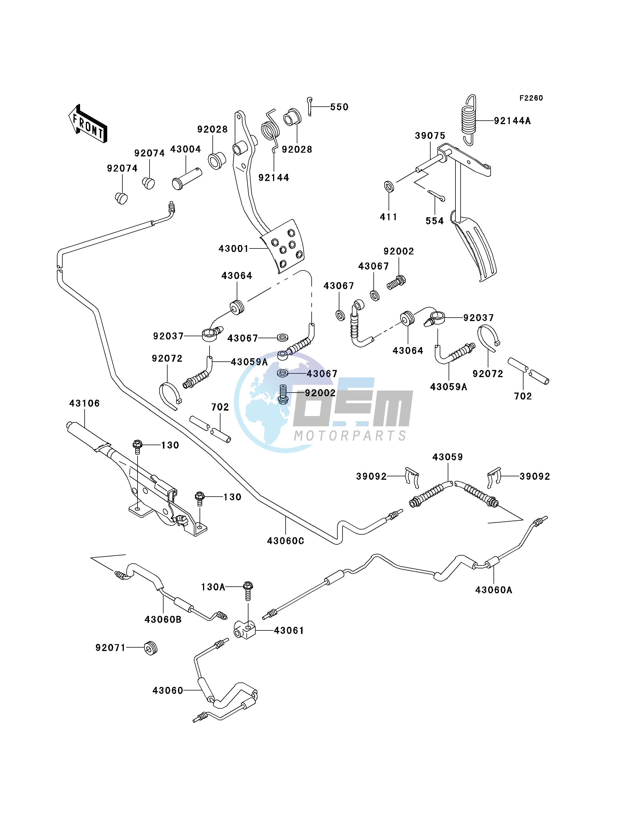 BRAKE PEDAL_THROTTLE LEVER