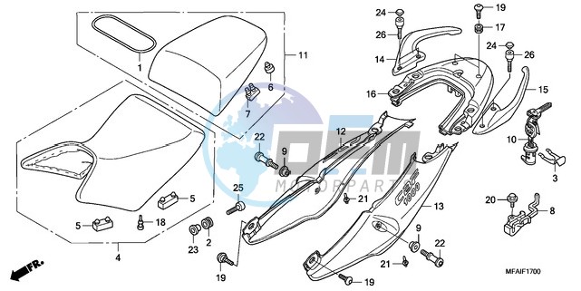 SEAT/SEAT COWL