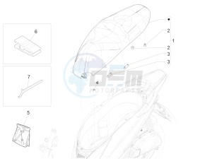 MEDLEY 150 4T IE ABS E3 2020 (APAC) drawing Saddle/seats