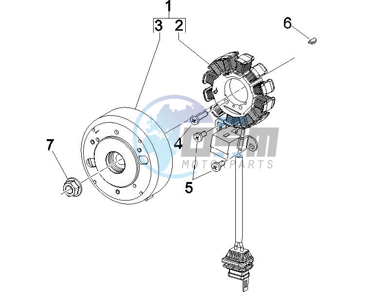 Flywheel magneto