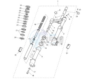 YQ AEROX 50 drawing FRONT FORK