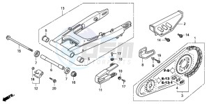 CRF80F 100 drawing SWINGARM