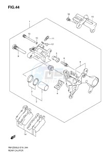 RM-Z 250 drawing REAR CALIPER (L0-L1)