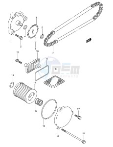 AN400 (E2) Burgman drawing OIL PUMP