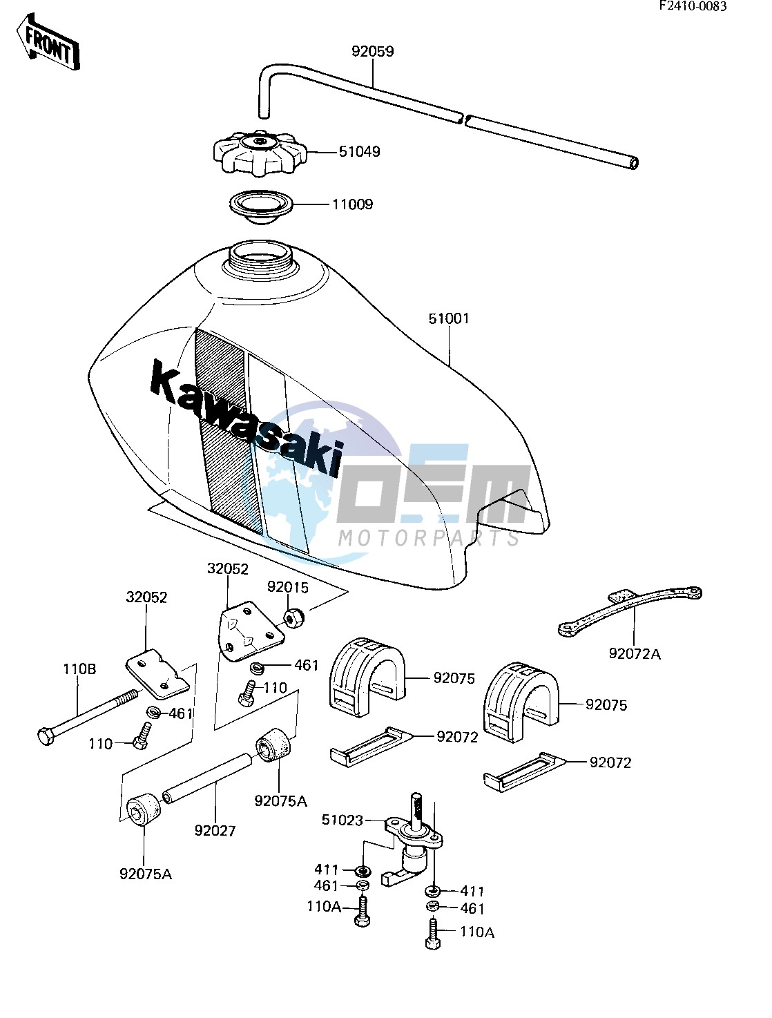 FUEL TANK -- 82 KX80-C2- -