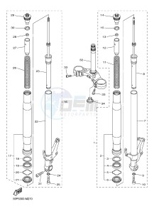 FZ8-N FZ8 (NAKED) 800 (2SH7) drawing FRONT FORK