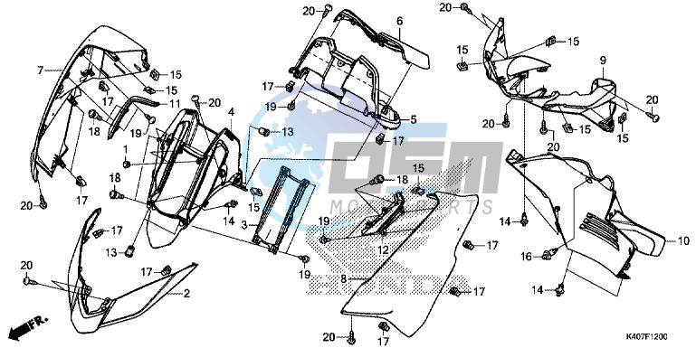 FRONT COVER/ METER PANEL