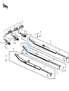 H1 C [MACH III] (-C) 500 [MACH III] drawing MUFFLERS -- 69-72 H1_A_B_C- -