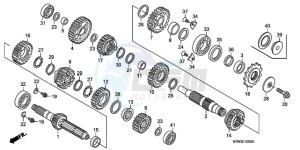 CRF250R9 Australia - (U / BLA) drawing TRANSMISSION