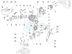 Audace 1400 USA-CND 1380 drawing Throttle body