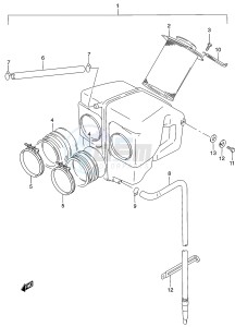 GS500 (P19) drawing AIR CLEANER