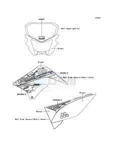 D-TRACKER_125 KLX125DDF XX (EU ME A(FRICA) drawing Decals(Green)