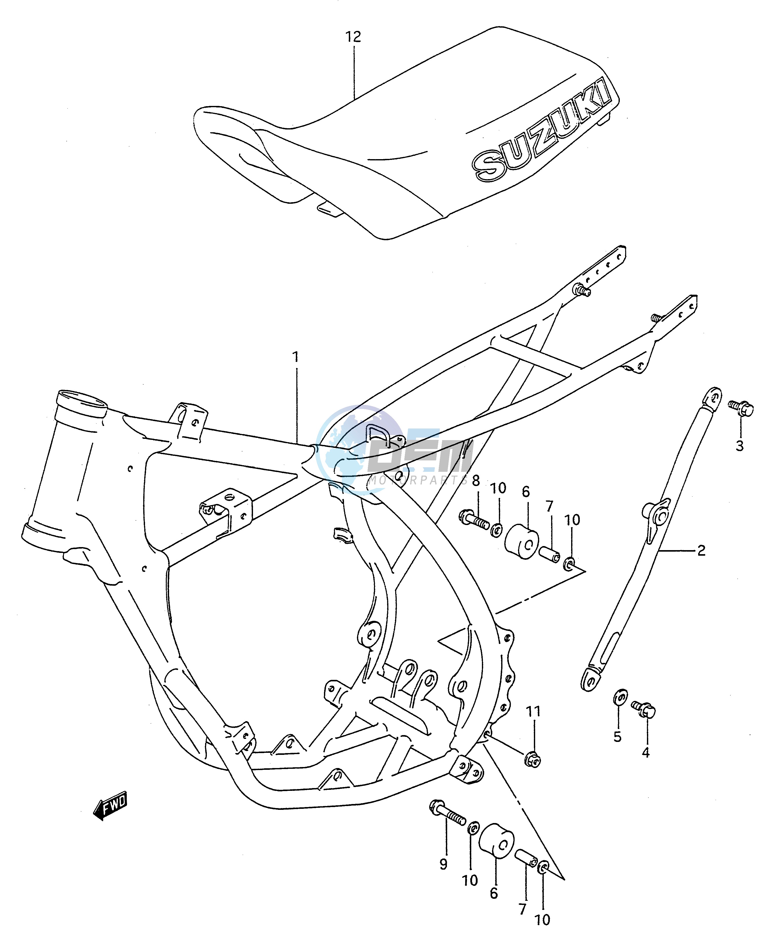 FRAME - SEAT (MODEL M N)