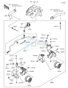 VERSYS-X 300 ABS KLE300CHF XX (EU ME A(FRICA) drawing Accessory(Fog Lamp)