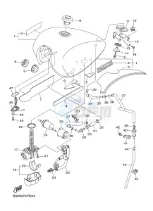 XVS950CR BOLT C-SPEC (B33N) drawing FUEL TANK