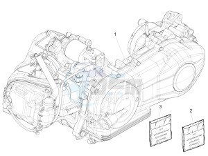 150 Sprint 4T 3V ie (EMEA) drawing Engine, assembly