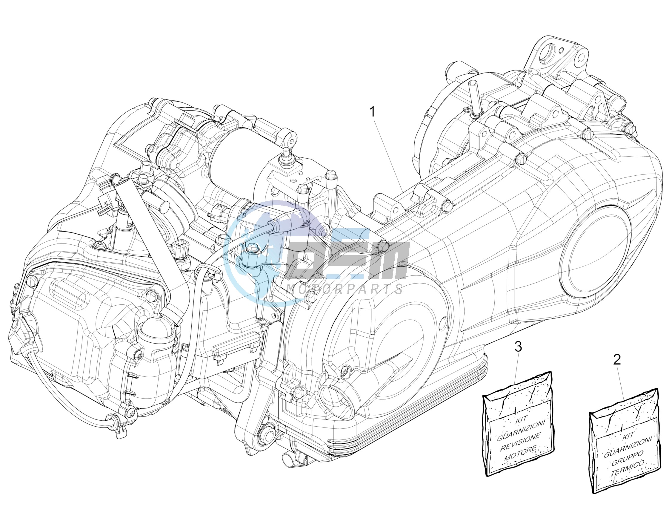 Engine, assembly