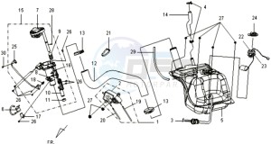 VS 125 drawing FUELTANK - GAS VALVE