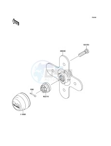 BRUTE FORCE 650 4x4i KVF650FEF EU GB drawing Rear Hub