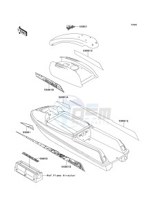 JS 750 B [750 SXI] (B1-B3 B3 CAN ONLY) [750 SXI] drawing DECALS-- JS750-B1- -