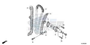 SXS700M2H Europe Direct - (ED) drawing CAM CHAIN/TENSIONER