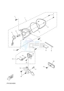 NS50 AEROX (1PH1 1PH1 1PH1 1PH1) drawing TAILLIGHT