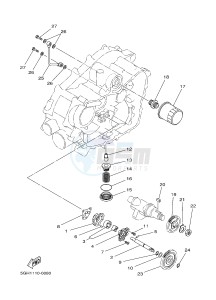 YFM450FWBD YFM45KPXJ KODIAK 450 EPS (BB51) drawing OIL PUMP