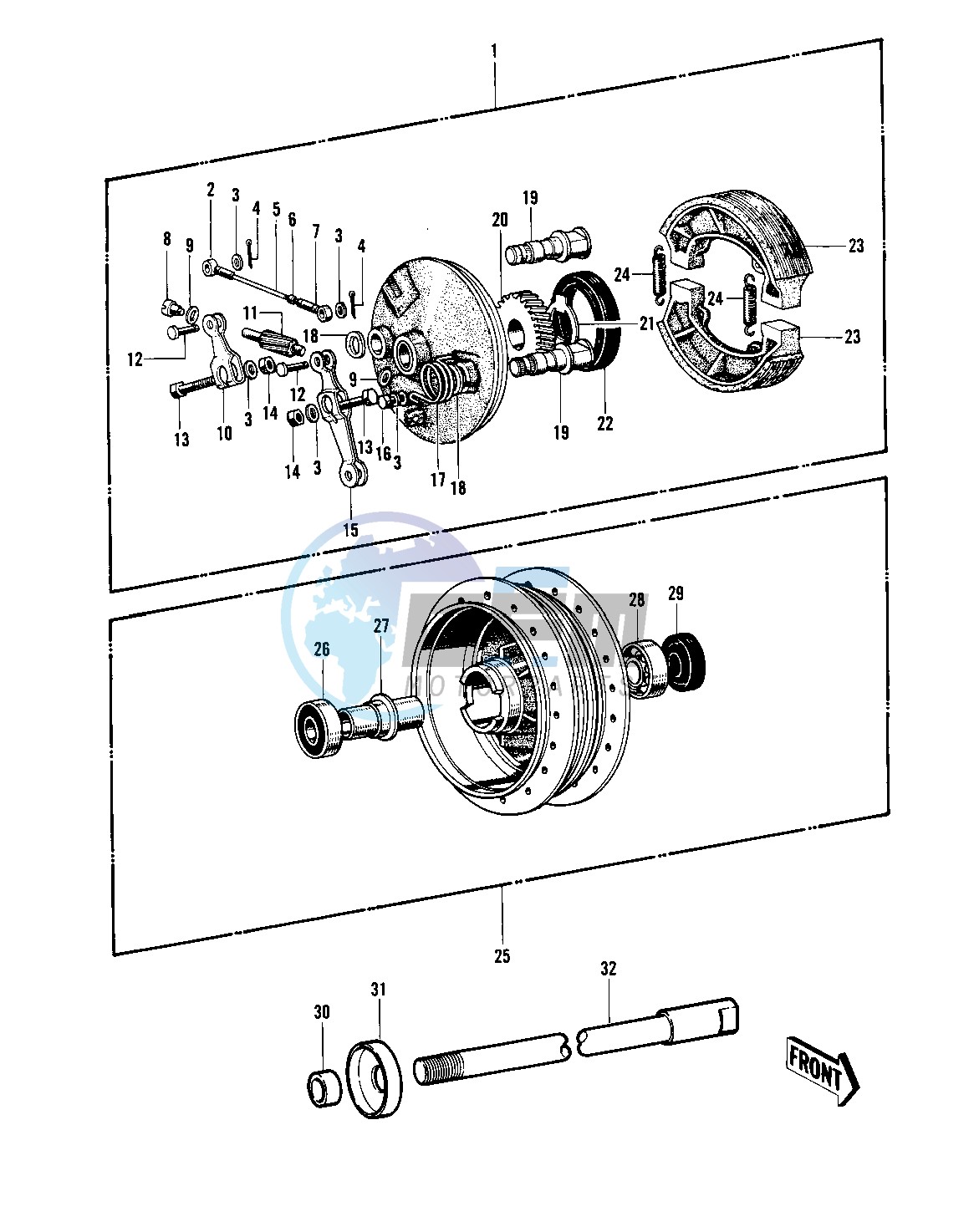 FRONT HUB_BRAKE -- H1_A_C- -