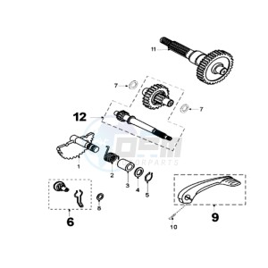 FIGHT RIX drawing DRIVE SHAFTS / KICKSTARTER