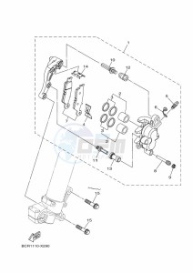 YZ125 (B4X6) drawing FRONT BRAKE CALIPER