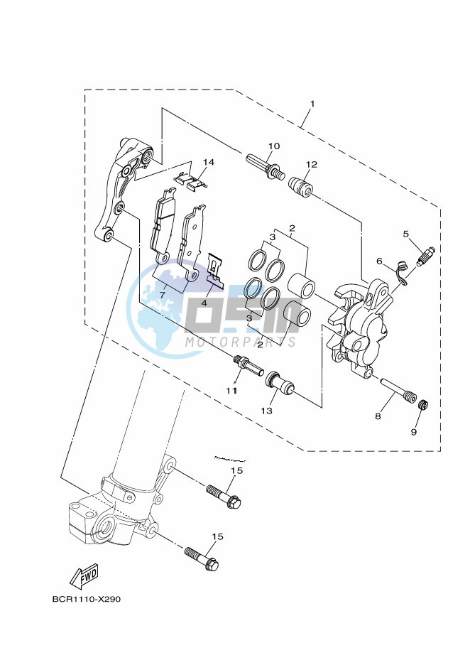 FRONT BRAKE CALIPER