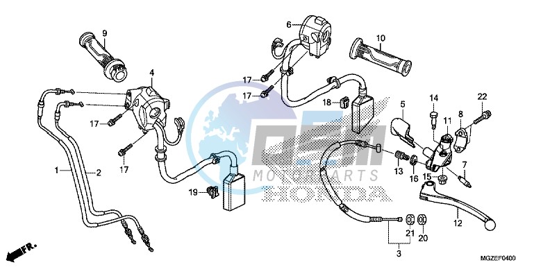 HANDLE LEVER/ SWITCH/ CABLE