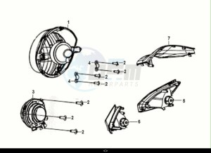 CROX 50 (AE05WB-EU) (E5) (M1) drawing HEAD LIGHT