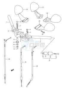 GSX750F (E28) drawing HANDLEBAR