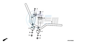 TRX500FPE9 Australia - (U / PS) drawing HANDLE PIPE