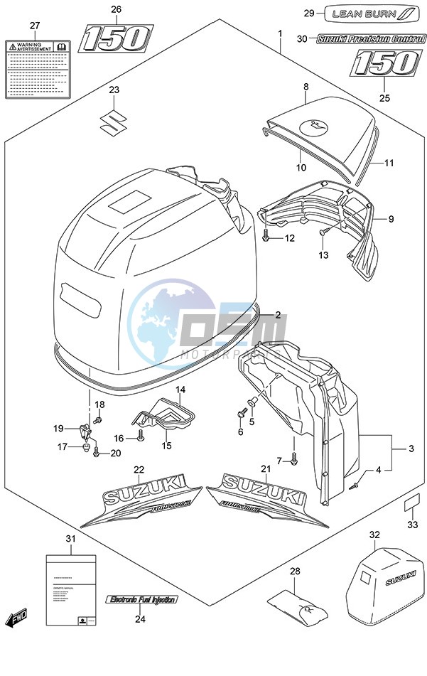 Engine Cover (White) (Model: TG/ZG)