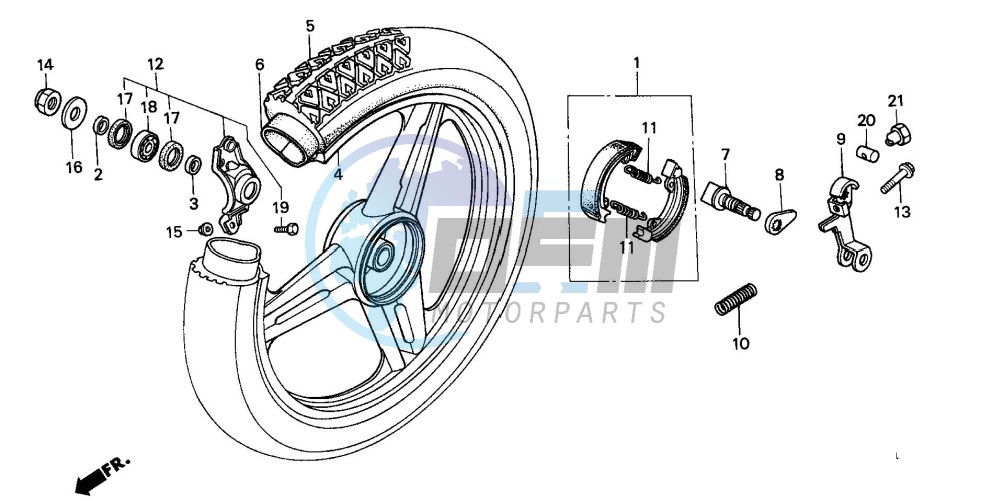 REAR WHEEL (SH50DP/DS)