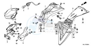 NC700XDE NC700XD 2ED - (2ED) drawing TAILLIGHT