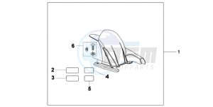 CB600FA39 Europe Direct - (ED / ABS ST) drawing HUGGER