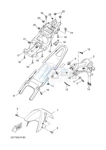 YZF-R125 R125 (5D7W 5D7W 5D7W 5D7W) drawing FENDER