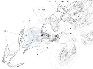 ETV 1200 Caponord Carabinieri drawing Front fairing