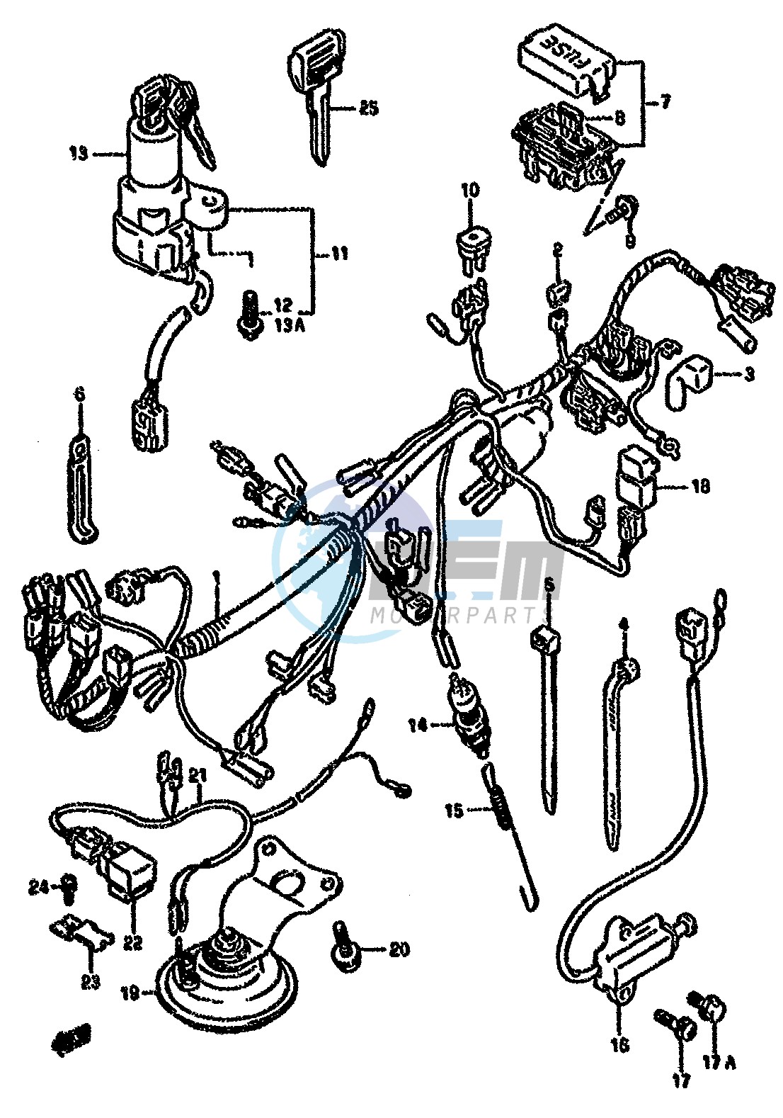 WIRING HARNESS (MODEL K L M N P R)