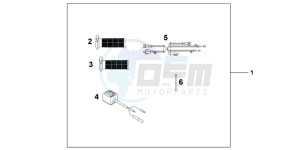 CBR600FAC drawing GRIP HEATER(12B)