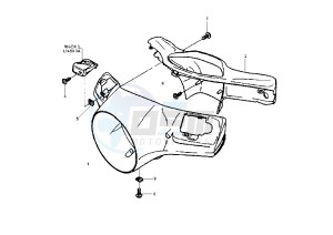 GRANTURISMO 125-200 drawing Handlebar covers