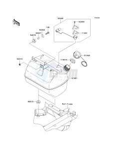 KAF 400 B [MULE 600] (B6F-B9F) B9F drawing FUEL TANK-- B8F_B9F- --- CA- -