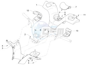 MP3 300 ie E4 LT BUSINESS - SPORT ABS (EMEA) drawing Handlebars coverages